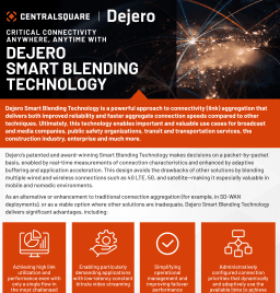 Smart Blending Technology With Dejero