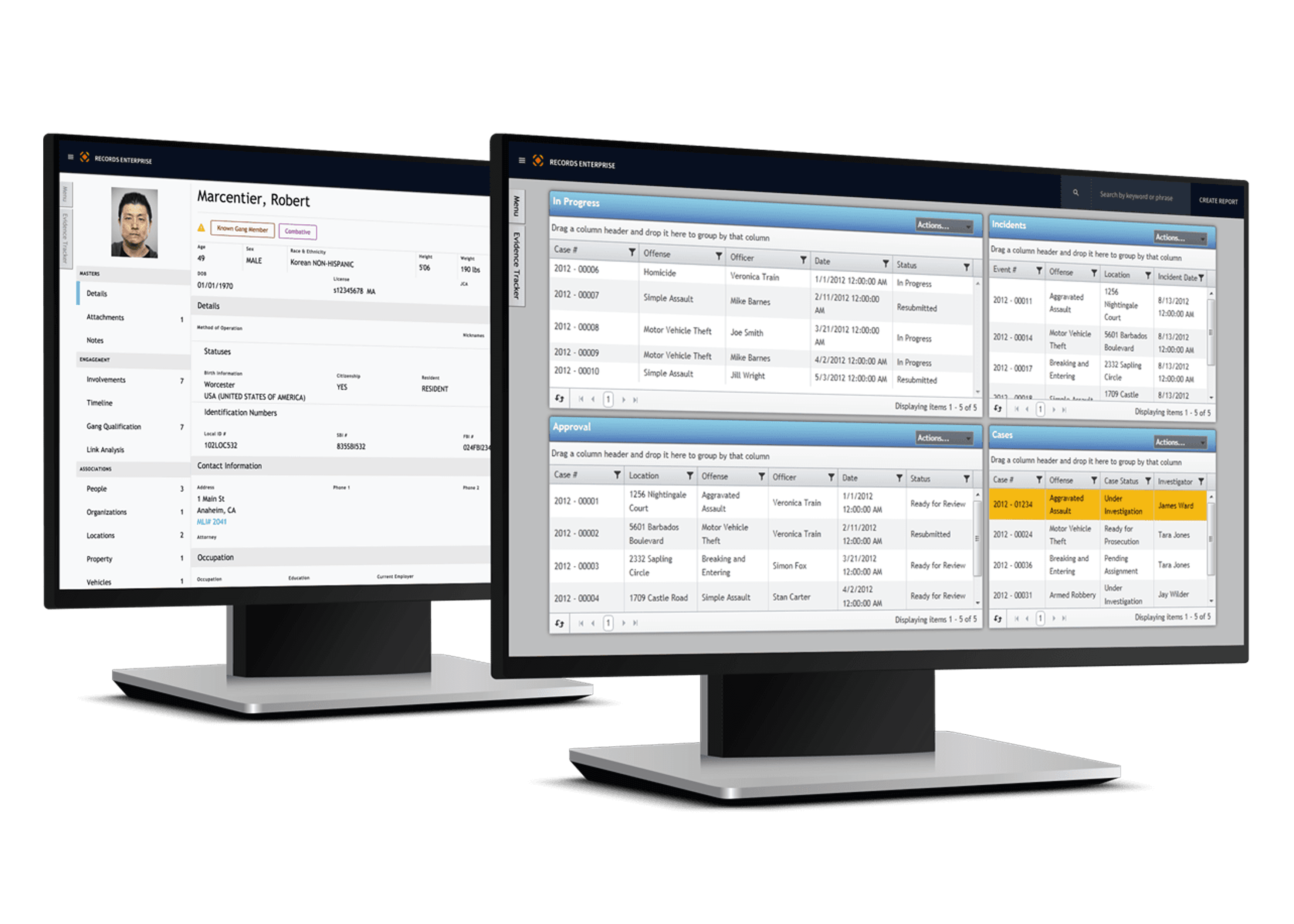 CentralSquare's Record Management Software (RMS) solution for our Public Safety Enterprise Suite.